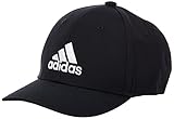 adidas Unisex-Adult Bball Cap Cot Baseball, Black/Black/White, OSFL