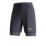 GORE WEAR R5 2in1 Herren Laufhose, XL, schwarz