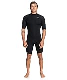 Quiksilver Herren Everyday Sessions 2mm Back Zip Shorty Neoprenanzug - Schwarz - Thermal Warm Heat Layer Layers Lightweight