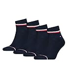 Tommy Hilfiger Herren Iconic Sports Quarter Sportsocken 100001094 4 Paar, Größe:39-42, Artikel:-322 dark navy