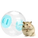 BORDSTRACT 18,5 cm/7.3inch Transparent Hamster Ball, Kunststoff Hamster Laufball Gymnastikball Rennmaus Übungslaufball Kleintiere Spezial Spielzeug Ball Käfig Zubehör(Blau)