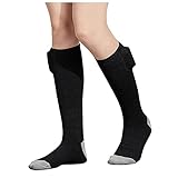 HolYCowChIC Männer und Frauen Unisex wiederaufladbare elektrisch beheizte Socken batteriebetriebene bequeme Wintersocken Sport Outdoor Jagd Camping Wandern warme Socken Jungen Socken 42