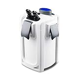 AquaOne Aquarium Außenfilter HW-704B 2000 L/h I Hochwertiger Filter inkl. 9 Watt UVC Lampe für Aquarien bis 1000 Liter I Pumpe mit Filtermedien für Süßwasser und Meerwasser Becken