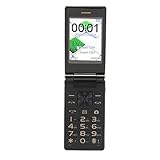 2G Senioren Handytelefon, Klapphandy mit Großen Tasten, 2,8 Zoll Bildschirm, Kamera, Broadcast, SOS, Taschenlampe, 5900mAh Akku, Dual SIM mKarte, Clamshell Handy mit Lauter Stimme für ältere(Gold)