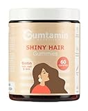 Haar Gummibärchen für Haut Haare Nägel - Haar Vitamine hochdosiert mit 10.000 μg Biotin, Selen, Zink, Eisen, Kupfer & Amla - 60 Gummies - Haarvitamine für normales Haarwachstum