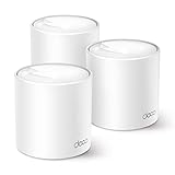 TP-Link Deco X50 Mesh WLAN Set (3 Pack), AX3000 Dual Band Router &Repeater (Reichweite bis zu 604m²,WPA3, ideal für große Häuse, kompatibel mit Amazon Alexa, 9X Gigabit Ports) weiß