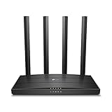 TP-Link Archer C80 Dualband WLAN Router (600 Mbit/s 2,4GHz, 1300Mbit/s 5GHz), 4 Gigabit LAN Ports, Print/Media/FTP Server, Gast-Netzwerk, unterstützt keine DSL-Funktion