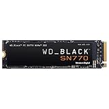 WD_BLACK SN770 NVMe SSD 1 TB High-Performance NVMe SSD, Gaming SSD, PCIe Gen4, M.2 2280, mit bis zu 5.150 MB/s Lesen