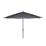 SIENA GARDEN Sonnenschirm AVIO Ø 350 cm anthrazit