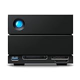 LaCie 2big Dock Thunderbolt 3, externe Festplatte 40 TB, 3.5 Zoll, Thunderbolt 3, RAID 1, 2, USB-C + Card Reader, PC & Mac, inkl. 5 Jahre Rescue Service, Modellnr.: STLG40000400