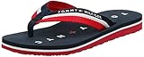 Tommy Hilfiger Damen Flip Flops Tommy Loves NY Beach Sandal, Blau (Midnight), 38