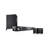 Teufel Cinebar Ultima Surround Power Edition 4.1-Set Schwarz/Schwarz-Weiß Soundbar Bluetooth mit aptX HDMI Surround Kino - Sound Speaker