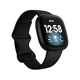 Fitbit Versa 3 - Gesundheits- & Fitness-Smartwatch mit 6-monatiger Premium-Mitgliedschaft, GPS, Tagesform-Index und bis zu 6+ Tage Akku