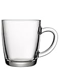 Pasabahce 55531 – Trinkgläser, Teeglas Mit Henkel Basic, 6er Set