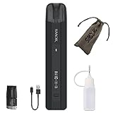 E Zigarette Starterset，Original Smok E Shisha 25W Nfix PRO Kit 700mAh Build-in Vape Akkuträger,Top Refill Verdampfer With 0.69 inch OLED Screen, Ohne E-Liquid,Ohne Nikotin(Schwarze)