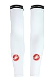 White Castelli UPF 50 + Light Arm Skins Armwarmer M weiß