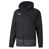 PUMA Jungen, teamGOAL 23 Training Rain Jack Regenjacke, Black-Asphalt, 164