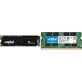 Crucial P3 500GB CT500P3SSD8 PCIe 3.0 3D NAND NVMe M.2 SSD, Up to 3500MB/s & RAM CT8G4SFS824A 8GB DDR4 2400MHz CL17 Laptop Arbeitsspeicher