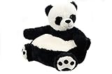 Creation Gross Sessel/Stuhl/Sofa/Sitzsack für Kinder, Tiere, weicher Plüschbezug 50 * 50 * 45cm (Panda)