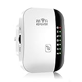 KKshop WiFi Repeater Wireless Network Extender, WLAN Verstärker Wireless WiFi Range Extender 300Mbit/s 2,4GHz WiFi Signalverstärker mit LAN Port/AP Modus, mit RJ45 Netzwerkkabel