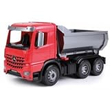 Lena 04610 - Worxx Muldenkipper Mercedes Benz Arocs, ca. 45 cm, Baustellen Spielfahrzeug für Kinder ab 3 Jahre, robuster Kipper LKW mit verriegelbarer Kippmulde und beweglicher Heckklappe