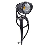 Zezhen Landschaftsleuchten 10 teile/los Led COB Bodeneinbaulampe AC85-265 v/12 v 60mm 5 watt/7 watt Stehlampe Mit Kappe Dimmbare Gartenstrahler IP65 Wasserdicht Außenbeleuchtung ( Farbe : 85-265v 7w R