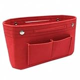 Filztasche iThe Bag, Aufbewahrungstasche, Organizer-Tasche, Innentasche, Innentaschen-Unterstützung, Organizer-Tasche, Kosmetiktasche-Aufbewahrung. Küchengeräte ( Color : Red , Size : 25x16x10cm )