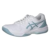 ASICS Damen Tennisschuhe Gel-Dedicate 7 Indoor 1042A166 White/Smoke Blue 41.5