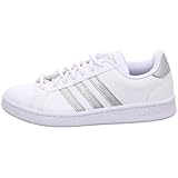 adidas Damen Grand Court Sneaker, FTWWHT/FTWWHT/SILVMT, 39 1/3 EU