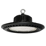 JDKC- IP65 Wasserdicht LED UFO High Bay Licht 3000K/6000K Gewerbliche Buchtbeleuchtung für Lager-/Werkstatt-/Feuchtraumbeleuchtung (Color : Warm Light, Size : 200w)