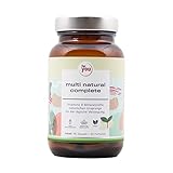 multi natural complete aus natürlichen Pflanzenextrakten | 100% natürliches, hochdosiertes Premium Multivitamin-Präparat | 90 Kapseln | breites Spektrum an Vitaminen und Mineralstoffen