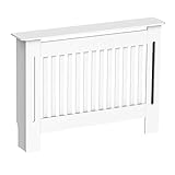 HOMCOM Heizkörperverkleidung Heizkörperabdeckung Heizungsverkleidung Heizkörper Radiator Cover Abdeckung 112x19x81 cm