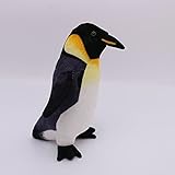 EZLAM 55 cm süßer Pinguin Plüschtier Real Life Pinguin gefüllte Puppen Modespielzeug für Kinder großes Geburtstagsgeschenk 55 cm SCHWARZ