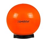 PEZZI Original Gymnastikball Standard Fluo orange 65 cm mit Ballschale