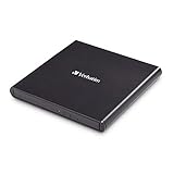 Verbatim External Slimline CD/DVD Writer, USB 2.0, moblies Laufwerk, Nero Burn & Archive-Software inklusive, Externer DVD-Brenner, Externes CD-Laufwerk, kompaktes Design, schwarz