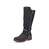 Rieker Damen Winterstiefel Z4759, Frauen Stiefel,wasserdicht,riekerTEX,Winterschuhe,uebergangsstiefel,uebergangsschuhe,warm,schwarz (01),38 EU / 5 UK