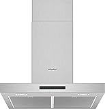 Siemens LC66BBM50 iQ300 Dunstabzugshaube / Wandhaube / 60 cm / LED-Beleuchtung / Extrem leise / Elektronische Steuerung / Metall-Fettfilter / Edelstahl