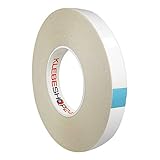 HyperTape doppelseitiges Klebeband | 50 m, Breite wählbar | Extra stark klebend | Universal-Klebeband | Handreißbar / 12 mm x 50 m