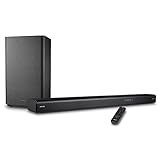 MEDION P64377 Dolby Atmos Soundbar mit Wireless Subwoofer (kabellos, Surround, LED Display, Bluetooth, 2 x HDMI CEC Eingang, 1 x HDMI eARC Ausgang, AUX, Optischer Eingang)