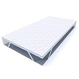 MSS® NightGel Gelschaum Matratzen Topper inkl. Microfaserbezug / 130 cm x 200 cm / Hyper-Soft-Foam