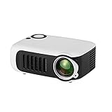 EFOLLE Mini-Projektor, tragbar, LED, 1080p, 320 x 240, Native Pixel, kompatibel mit Heimkino-Büro im Freien ( Color : White , Plug Type : UK Plug )