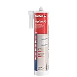 fischer High Tack AC Montageklebstoff, geruchsneutraler Montagekleber für den Innenbereich, Acrylatklebstoff zum Verkleben von Bauteilen & Ausgleichen von Unebenheiten, 310 ml, weiß