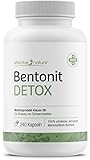 effective nature - Bentonit Detox - 240 Kapseln - Zertifiziertes Medizinprodukt zur Bindung von Schwermetallen im Körper - 100% ultrafeiner Montmorillonit-Bentonit