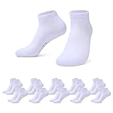 Falechay Sneaker Socken Herren Damen Sportsocken 10Paar Halbsocken weiß 39-42