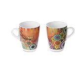 Omada Design Set 2 Becher, Milchbecher, amerikanischer Kaffee, bruchsicherer Kunststoff, Linie Plexart