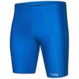 Aqua Speed Badehose Herren eng + gratis eBook | Schwimmhose lang | UV Schwimmbekleidung Knielang | Wettkampf | Sport | Long, Gr. L, 05. Longbay