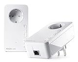 devolo 8413 Magic 2 LAN Starter Kit, LAN Powerline Adapter -bis 2.400 Mbit/s, ideal für Gaming & Home Office, 2x Gigabit LAN Anschluss, dLAN 2.0, weiß