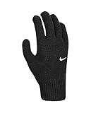 Nike Herren Swoosh Knit 2.0 Handschuhe, schwarz/weiß, L/XL