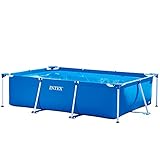 Intex Rectangular Frame Pool - Aufstellpool, Blau - 220 x 150 x 60 cm