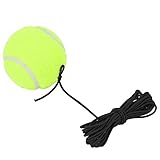 Tennis Trainer Ball mit Schnur, Tennis Trainer Tennis Solo Trainingsgeräte, Tennis Anfänger Trainingsball mit 4M elastischer Gummisaite für Einzelübungen, geeignet für drinnen und draußen